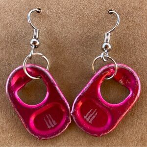 ☀️3/$9☀️ Pink Monster Pull Tab Earrings